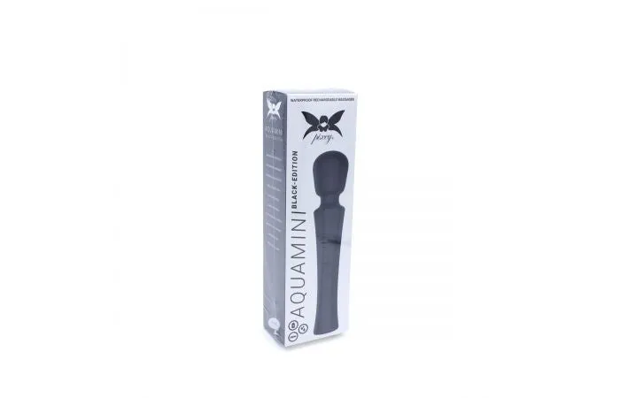 Pixey Female Sex Toys | Pixey - Aqua Mini Wand Vibrator - Zwart