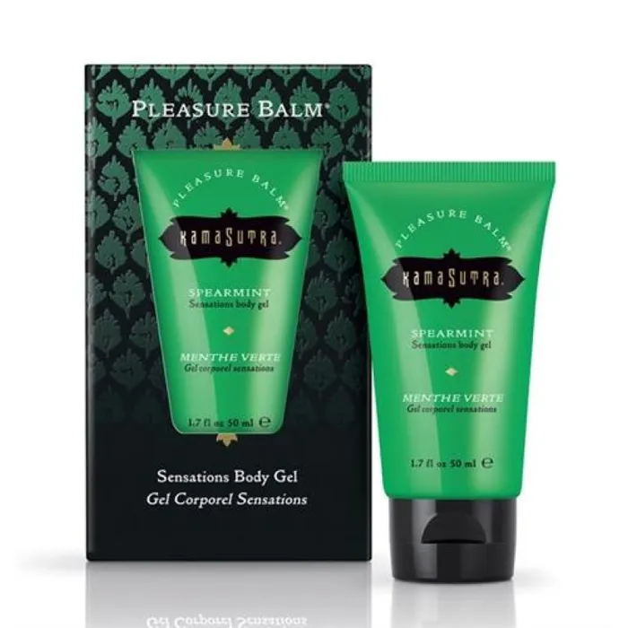 Female Sex Toys Pleasure Balm Sensations Body Gel Spearmint 17 Fl Oz Kama Sutra