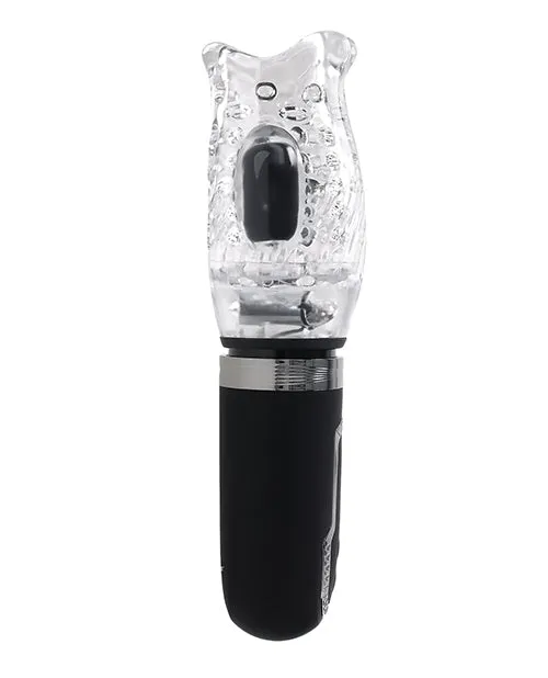 Evolved Novelties INC Zero Tolerance Thrill Ride Rechargeable Stroker BlackClear Anal
