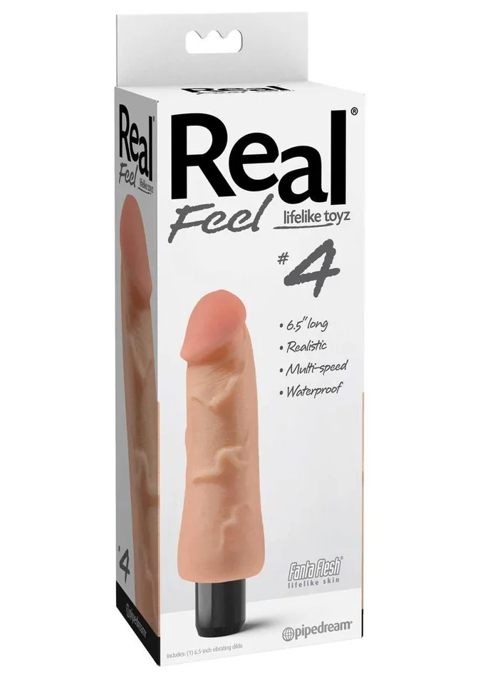 Real Feel Lifelike Toyz No 4 Realistic Vibrating Dildo Real Feel Vibrators