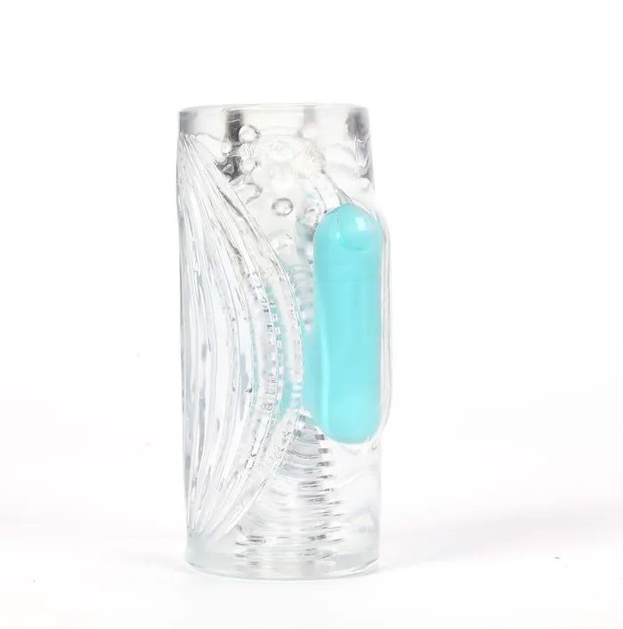 Aster Clear Stroker With Rechargeable Bullet Maia Toys Male Sex Toys