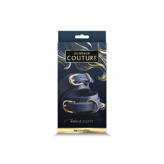 NS Novelties Couples Bondage Couture Ankle Cuffs Blue NS Novelties Couples Bondage Couture Ankle Cuffs Blue