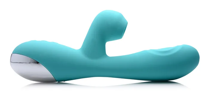 Shegasm 5 Star 10x Silicone Suction Pulsing Rabbit Teal Sale Vibrators