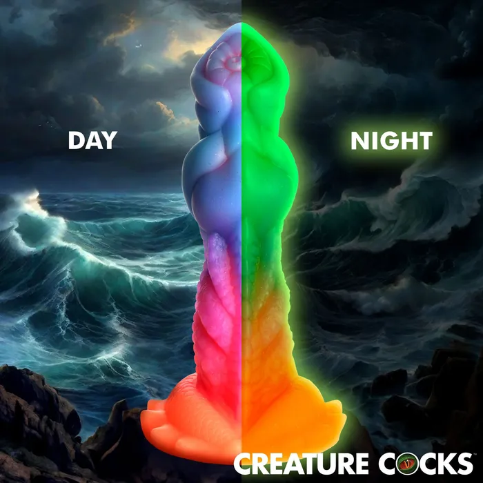 AquaCock GlowintheDark Silicone Dildo XR Brands Creature Cocks Dildos AquaCock GlowintheDark Silicone Dildo XR Brands Creature Cocks Dildos