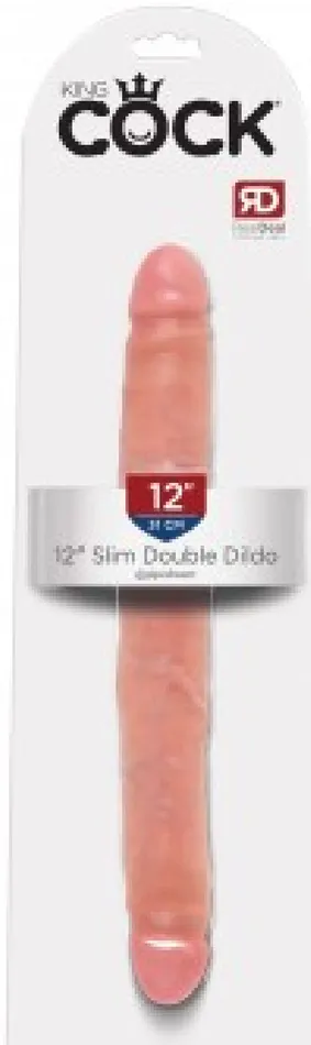 Dildos Pipedreams 12 Slim Double Dildo Flesh