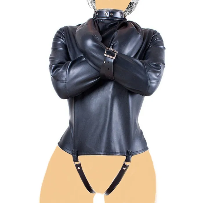 Plus Size Leather Straitjacket Bondage Bra Top Javaughn69ways Plus Size
