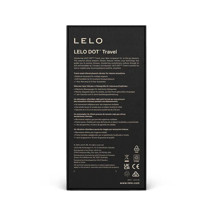 Vibrators LELO DOT Travel Clitoral Pinpoint Vibrator Pink LELO