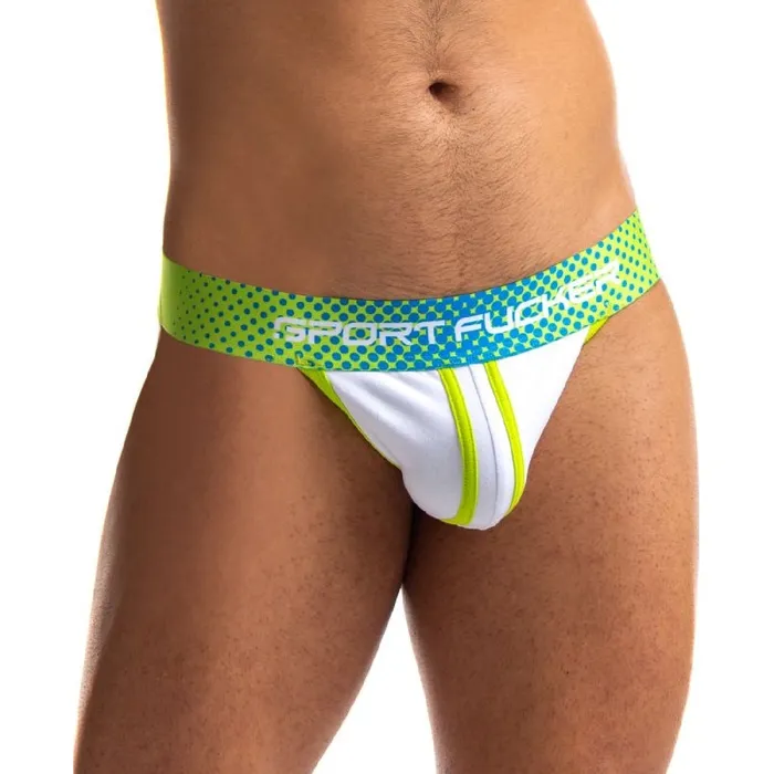 Vibrators Sport Fucker Jersey Jock GreenWhite