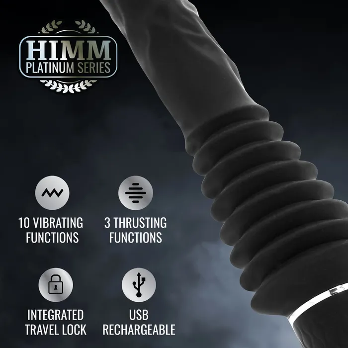 HIMM Blackout Thrusting Dildo Black Sunset Novelties Anal