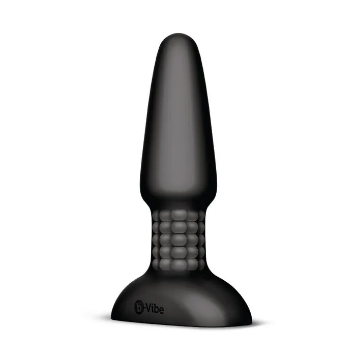 B Vibe Anal B Vibrator Rimming Plug Black