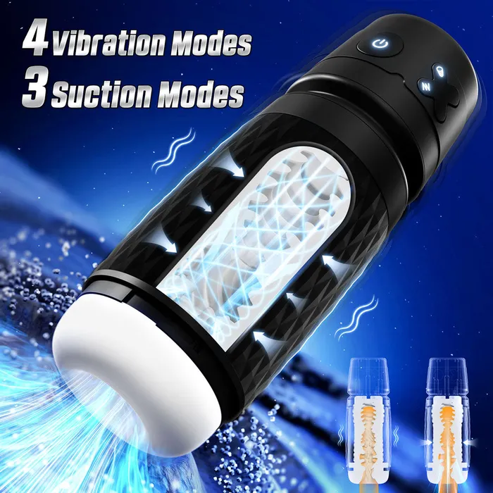 CyberSkin Male Sex Toys CyberSkin BWarrior USB Rechargeable Sucking Vibrating Auto Masturbator CyberSkin Male Sex Toys CyberSkin BWarrior USB Rechargeable Sucking Vibrating Auto Masturbator