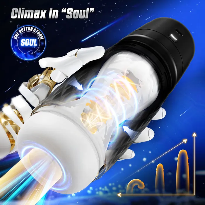 CyberSkin Male Sex Toys CyberSkin BWarrior USB Rechargeable Sucking Vibrating Auto Masturbator CyberSkin Male Sex Toys CyberSkin BWarrior USB Rechargeable Sucking Vibrating Auto Masturbator