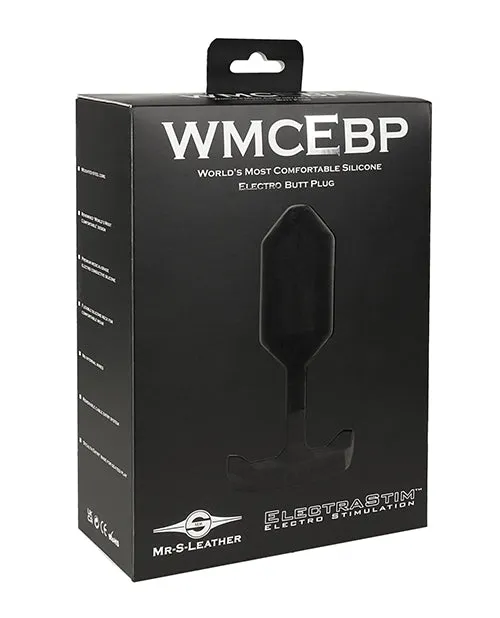 Anal ElectraStim ElectraStim x Mr S Leather Worlds Most Comfortable Silicone Electro Butt Plug Black