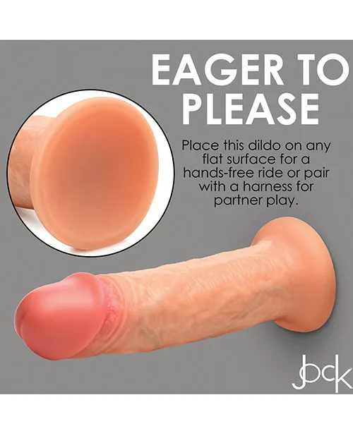 Curve Toys Jock Real Skin Silicone 8 Dildo XR Brands Dildos