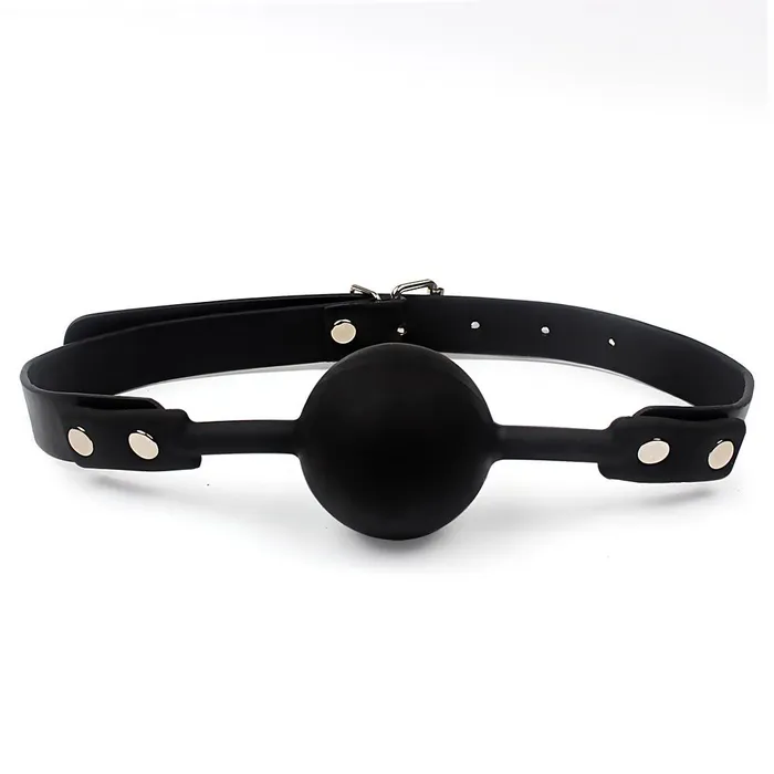 Dark Amour Male Sex Toys Silicone Ball Gag With Adjustable Leather Straps