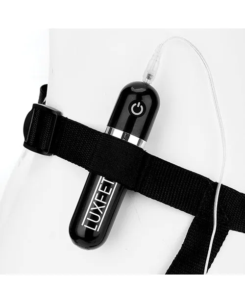 Lux Fetish Female Sex Toys Lux Fetish 85 Realistic Vibrating Dildo Wstrap On Harness Set