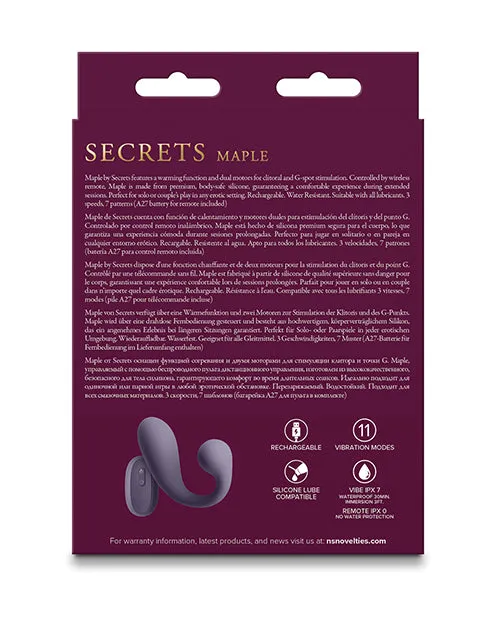 NS Novelties Vibrators Secrets Maple NS Novelties Vibrators Secrets Maple